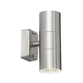 Stainless Steel Outdoor Double Up / Down Wall Light Spotlight IP44