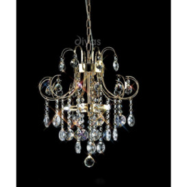 Diyas IL32054 Rosina Ceiling Pendant Light in French Gold Finish