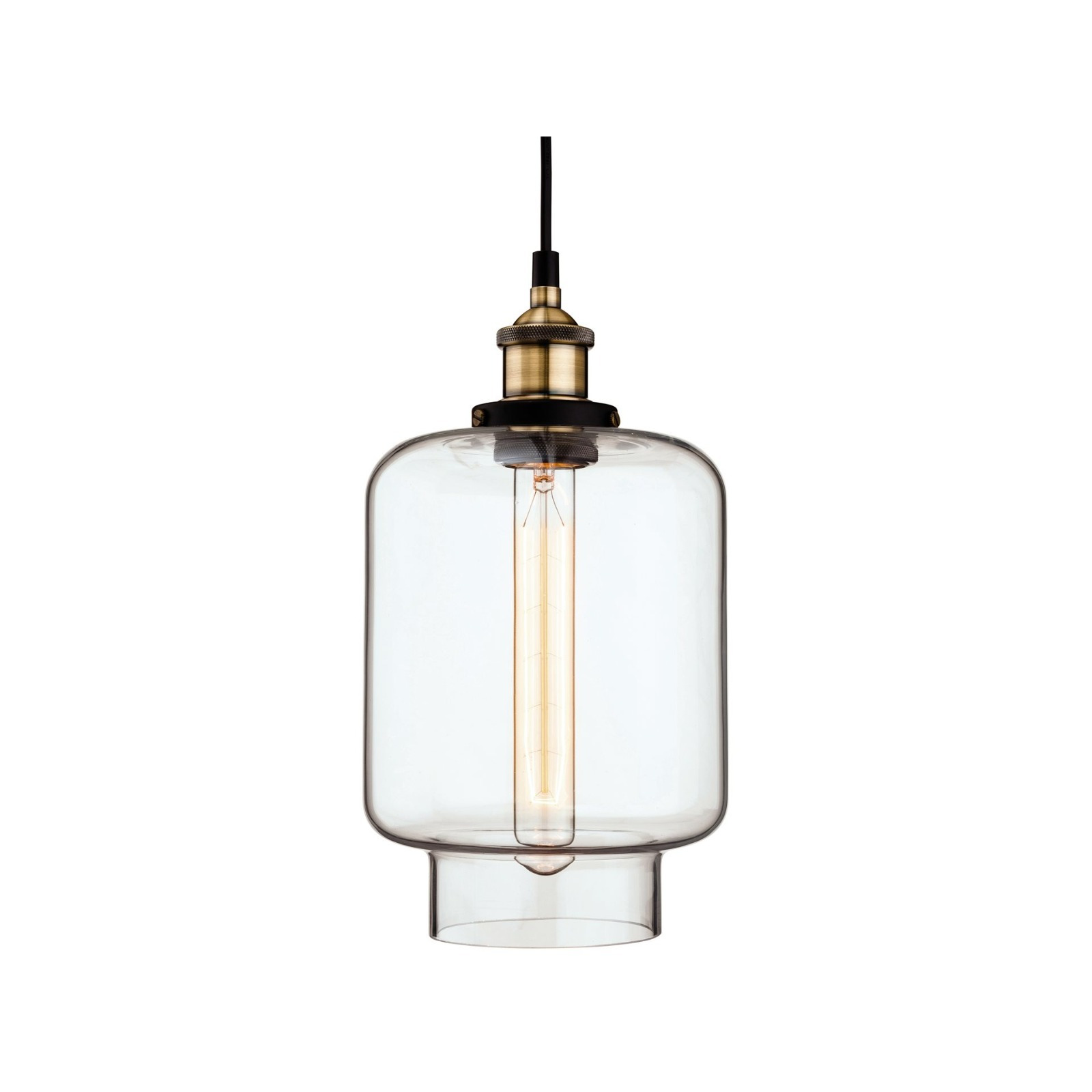 Firstlight Modern Vintage Style Glass Ceiling Pendant Light Shade - 3474AB