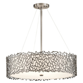 KL-SILVER-CORAL-P-B Silver Coral Large Pendant Ceiling Light