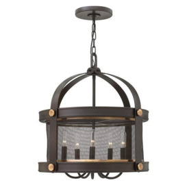 HK/HOLDEN5 KZ Holden 5 Light Buckeye Bronze Lantern Chandelier