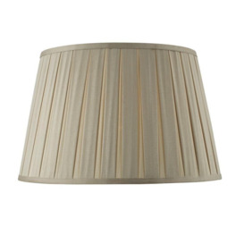 DEG1829 Degas Box Pleat Faux Silk Tapered Drum Shade In Taupe