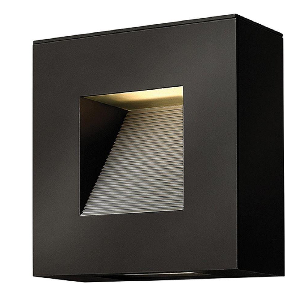 HK/LUNA/S SK Luna Small Square Wall Light In Satin Black