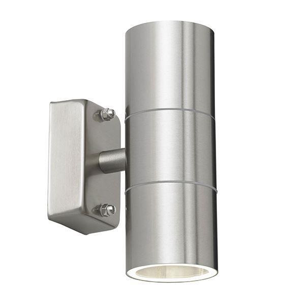 LED Outdoor Stainless Steel Up / Down Ip44 Wall Spotlight