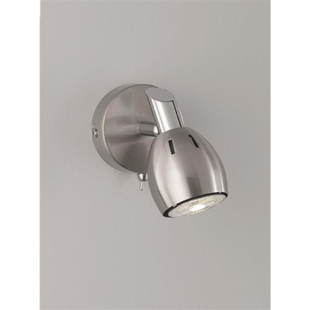 SP9001 Lazio 1 Light Wall Light In Chrome With Fully Adjustable Spotlight
