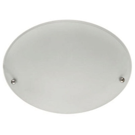 Searchlight 3165-30 White Round Flush Ceiling Light With Frosted Glass
