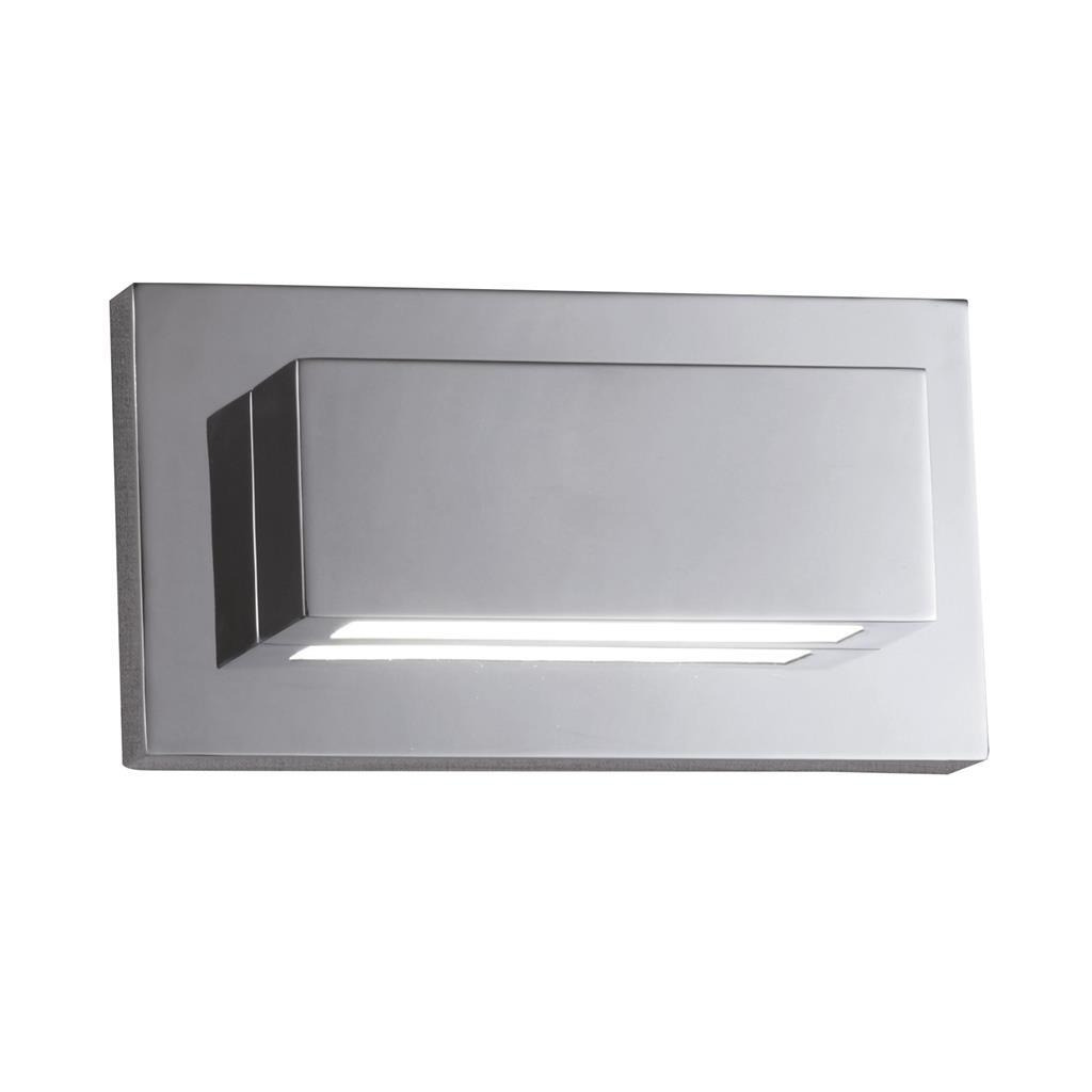 Searchlight 1752CC 2 LED Oblong Wall Light In Chrome With Up And Down Light
