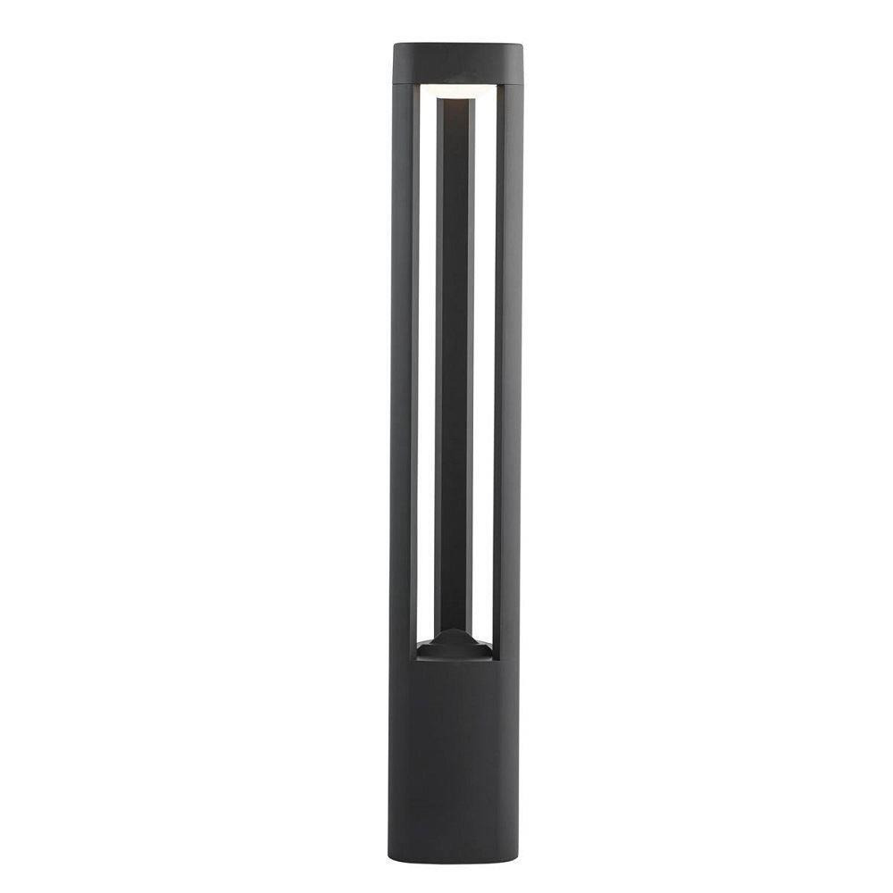 Searchlight 1005-800GY LED Outdoor Post Light With Clear Diffuser In Grey - Height: 800mm