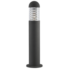 Searchlight 7900-600BK Outdoor Bollard Light With Polycarbonate Diffuser In Black - Height: 600mm