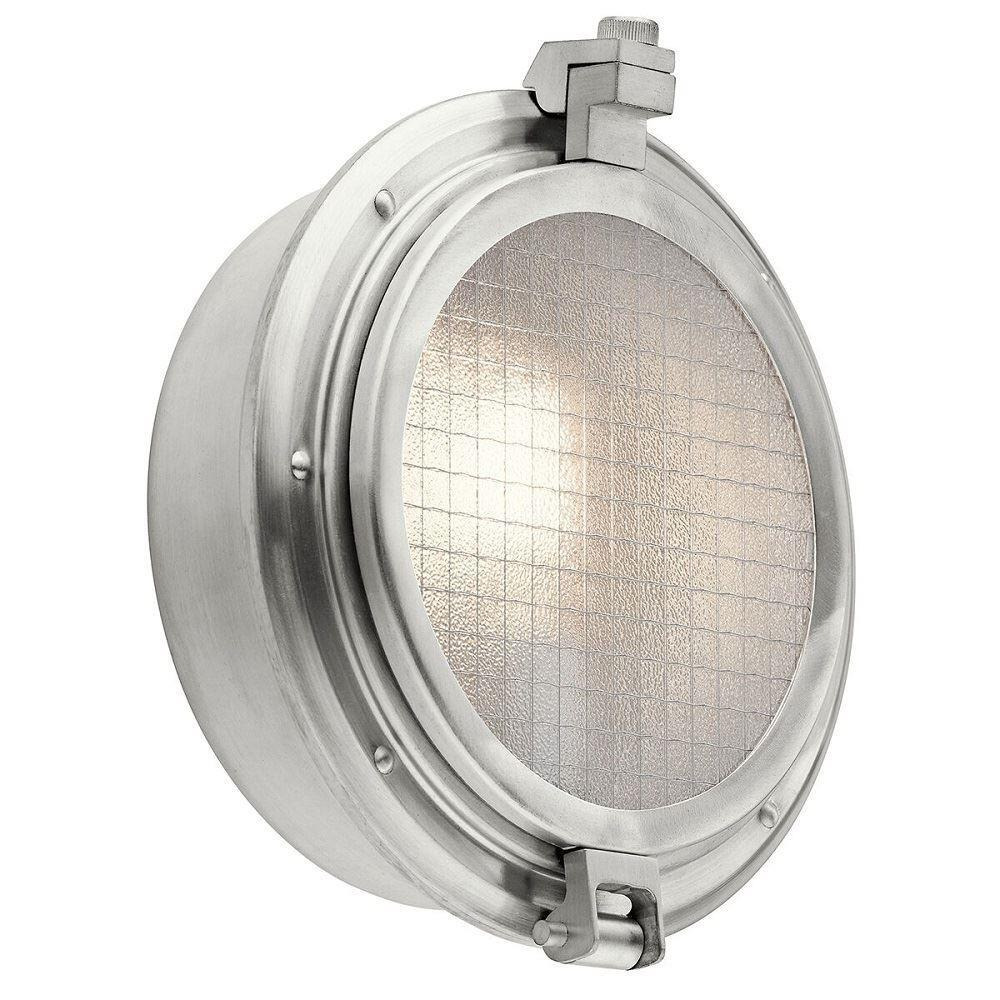 KL/CLEARPOINT Clearpoint 1 Light Outdoor Wall Light In Brushed Aluminium