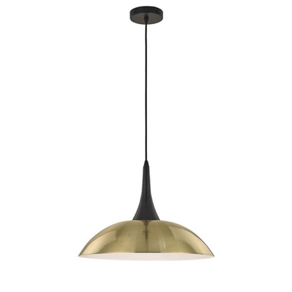 PH158 One Light Ceiling Pendant Light In Brushed Gold Metal - Dia: 455mm