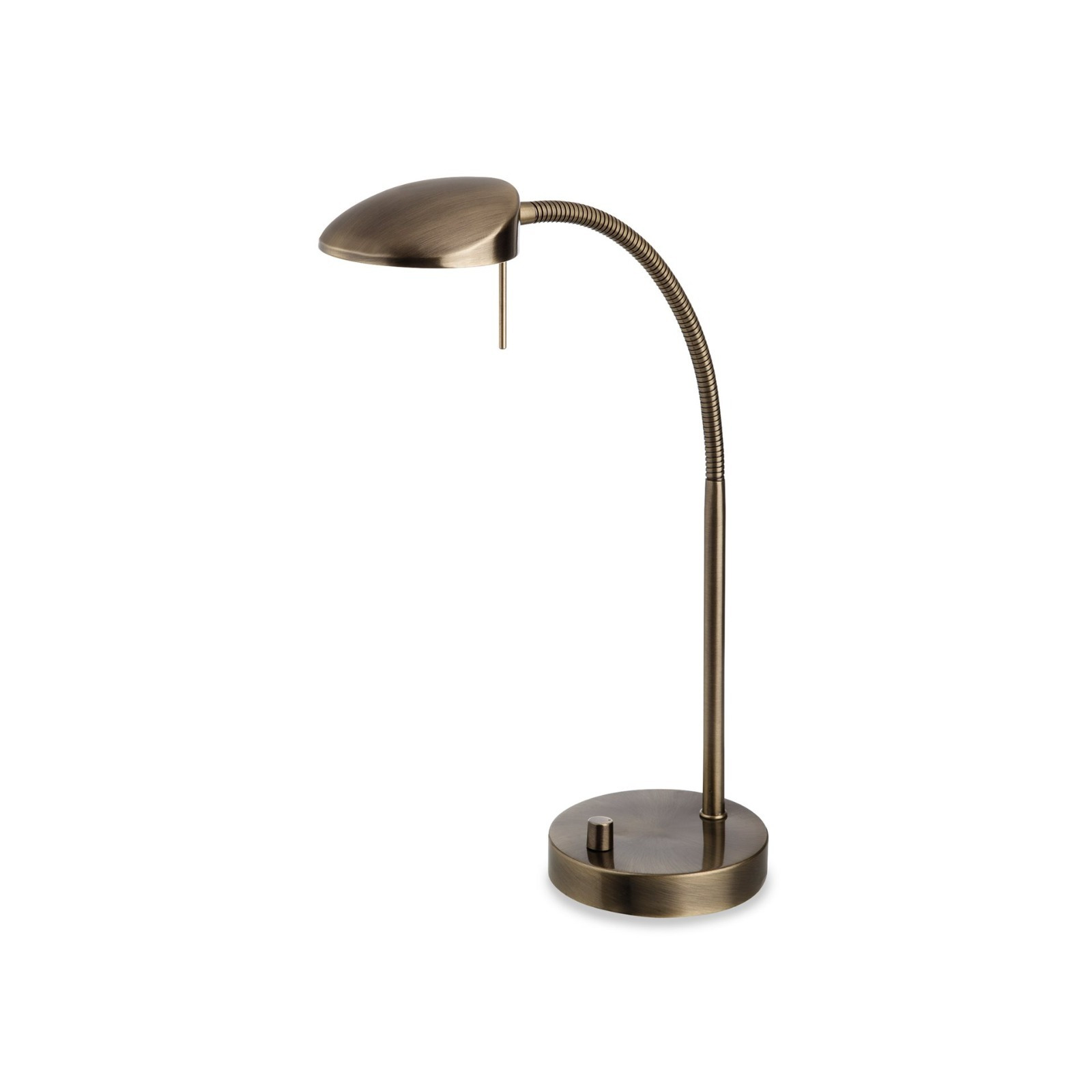 Firstlight 4926AB Milan LED One Light Table Lamp In Antique Brass