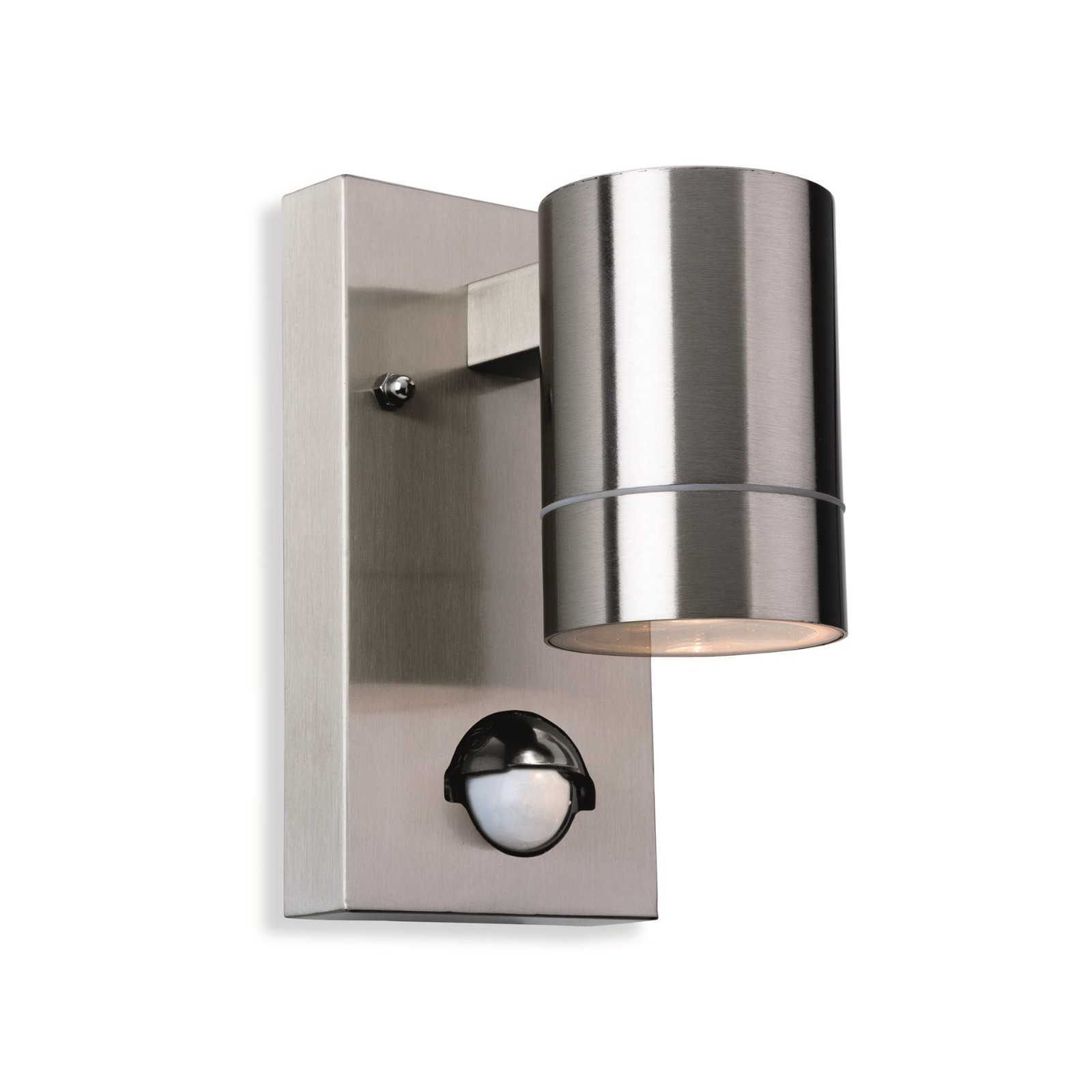 Firstlight 3428ST Colt One Light Wall Light With PIR In Stainless Steel