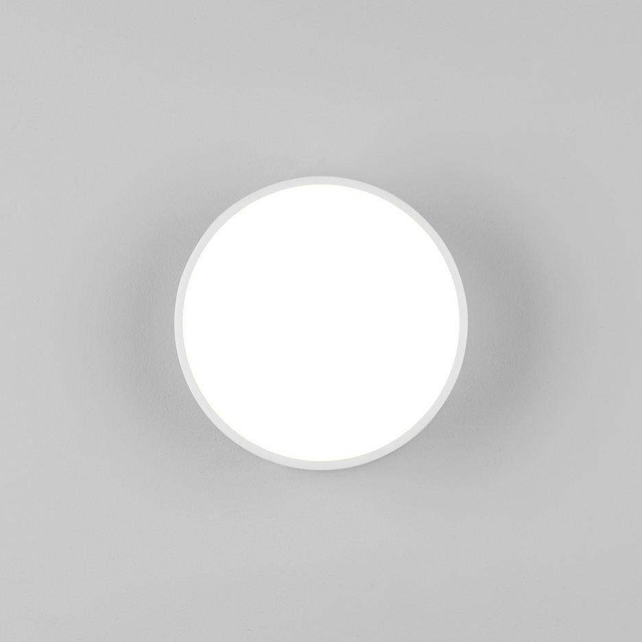 Astro 1391001 Kea One Light Outdoor Round Wall And Ceiling LED Light In White - Dia: 150mm