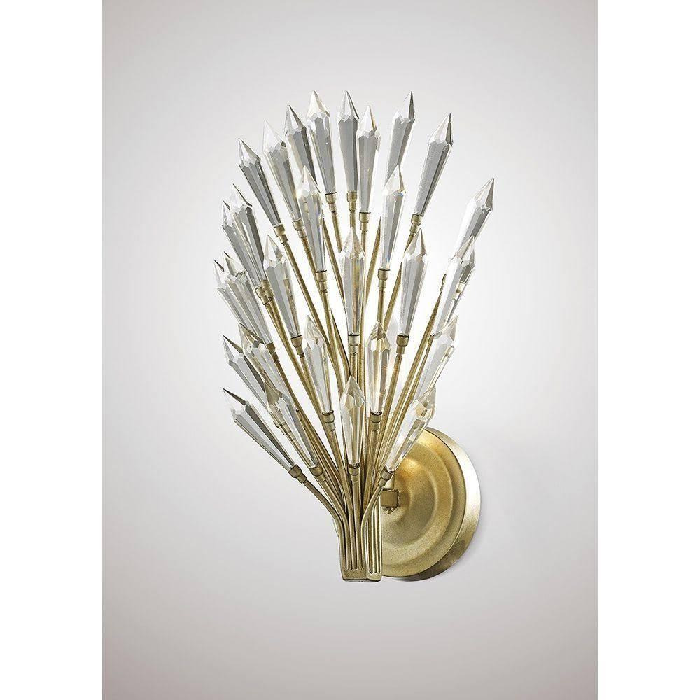 Diyas IL31670 Fay 1 Light Wall Light In Aged Silver And Gold