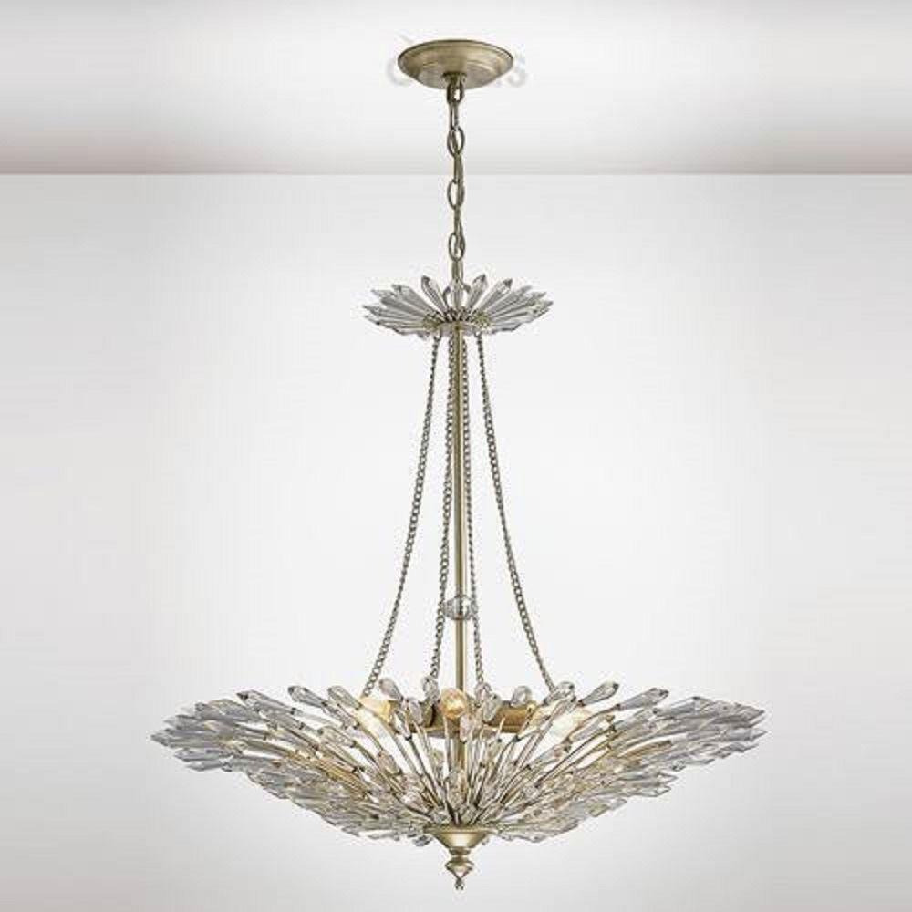 Diyas IL31672 Fay 6 Light Ceiling Pendant In Aged Silver And Gold