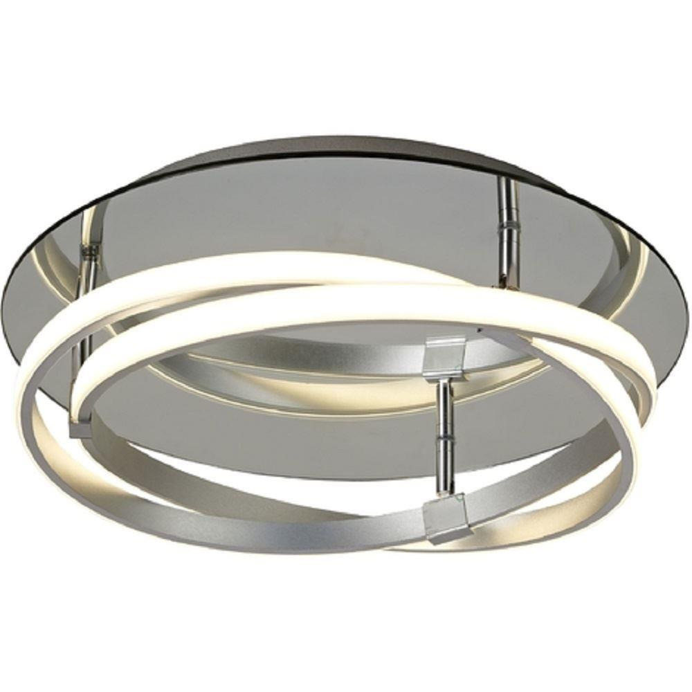 Mantra M5382 Infinity LED FLush Ceiling Light In Silver And Chrome