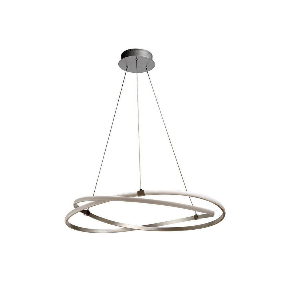 Mantra M5380 Infinity LED Ceiling Pendant Light In Silver And Chrome - Dia: 510mm