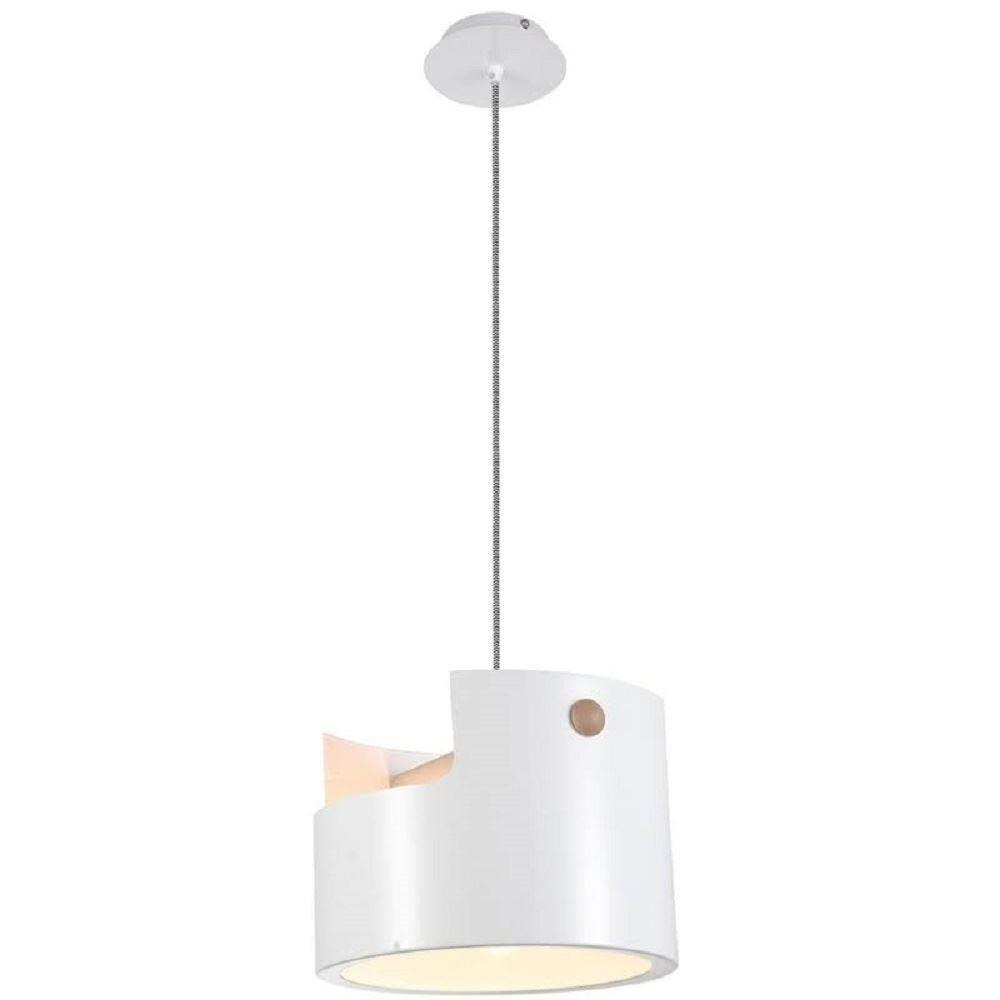 Mantra M5590 Cube 1 Light Large Ceiling Pendant In White
