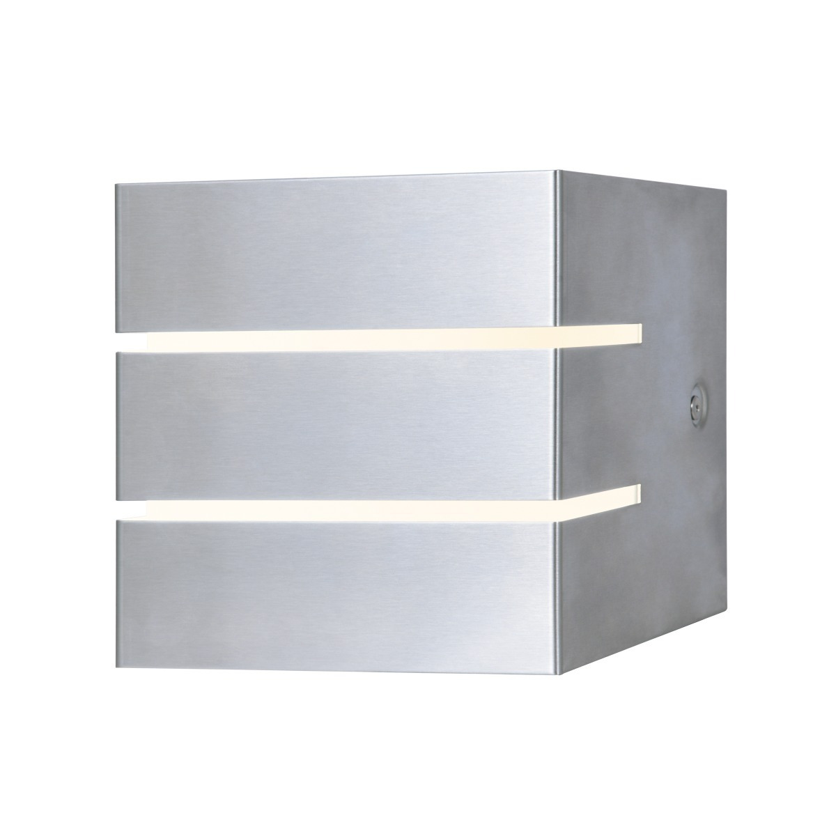 Dar CAC2139 Cacheta Outdoor LED Wall Light In Grey With Opal Glass