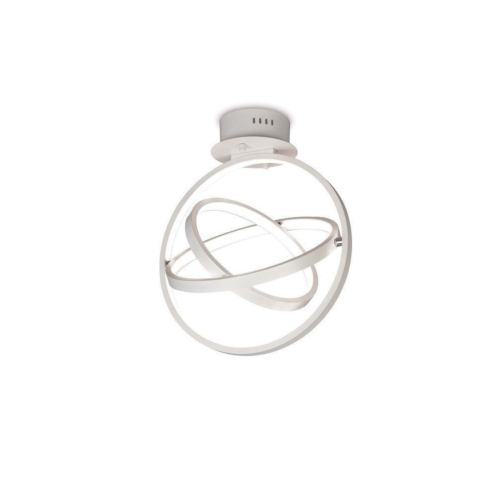 M5746 Orbital LED Flush Ceiling Light In White