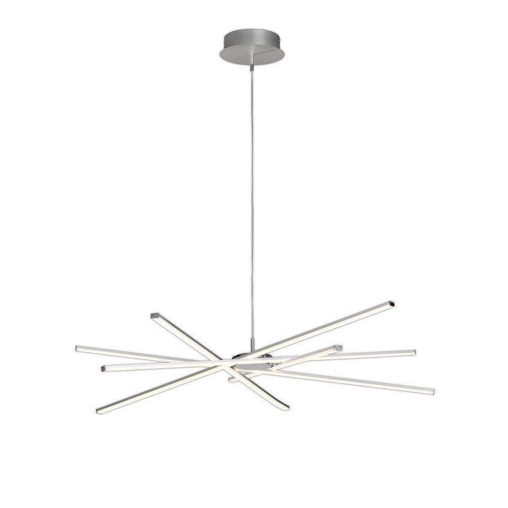 M5911 Star LED Large Ceiling Pendant Light In Silver And Chrome - Dia: 1030mm