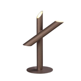 M5777 Take 3 Light LED Table Lamp In Bronze