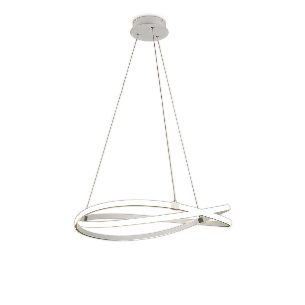 M5991 Infinity Dimmable LED Large Ceiling Pendant Light In White