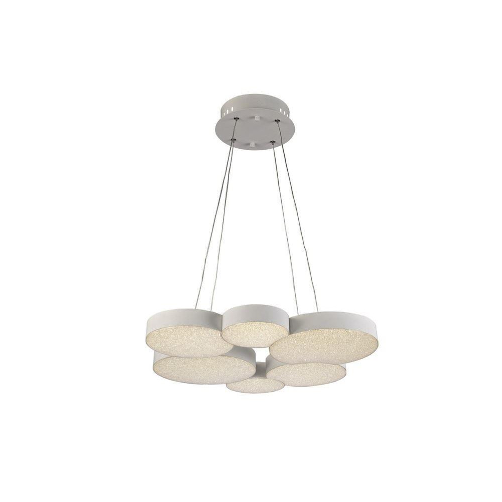 Mantra M5761 Lunas LED Small Round Pendant Light In White - Dia: 610mm
