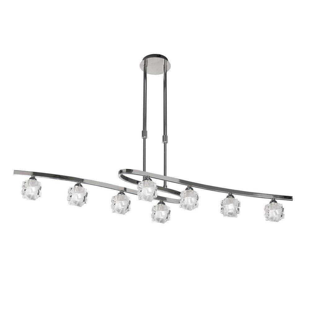 Mantra M1840 Ice 8 Light Telescopic Convertible Ceiling Light In Chrome