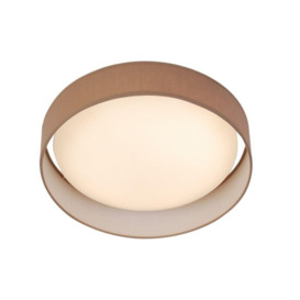 Searchlight 9371-50BR Gianna Flush Ceiling Light In Brown - Dia: 500mm