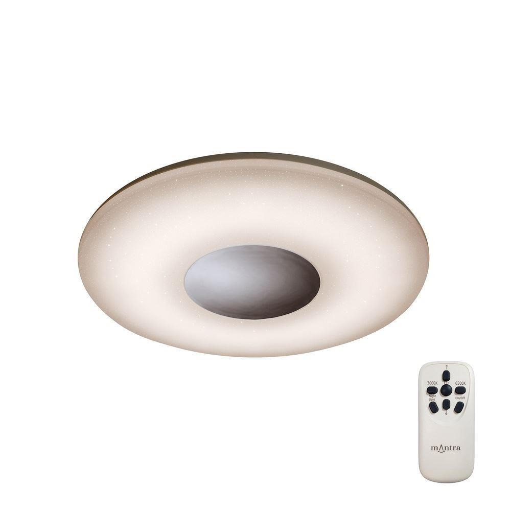 Mantra M3692 Reef LED Tuneable Flush Ceiling Light In Chrome - Dia: 550mm