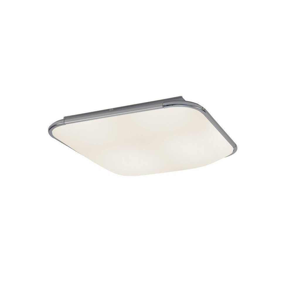 Mantra M6249 Fase LED Square Flush Ceiling Light In White
