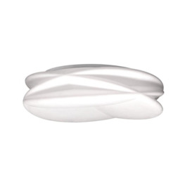 Mantra M5955 Lascas LED Tuneable Large Flush Ceiling Light In White - Dia: 700mm