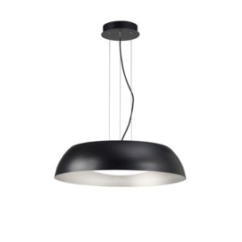 Mantra M4843 Argenta Large Ceiling Pendant In Black, White And Silver - Dia: 600mm