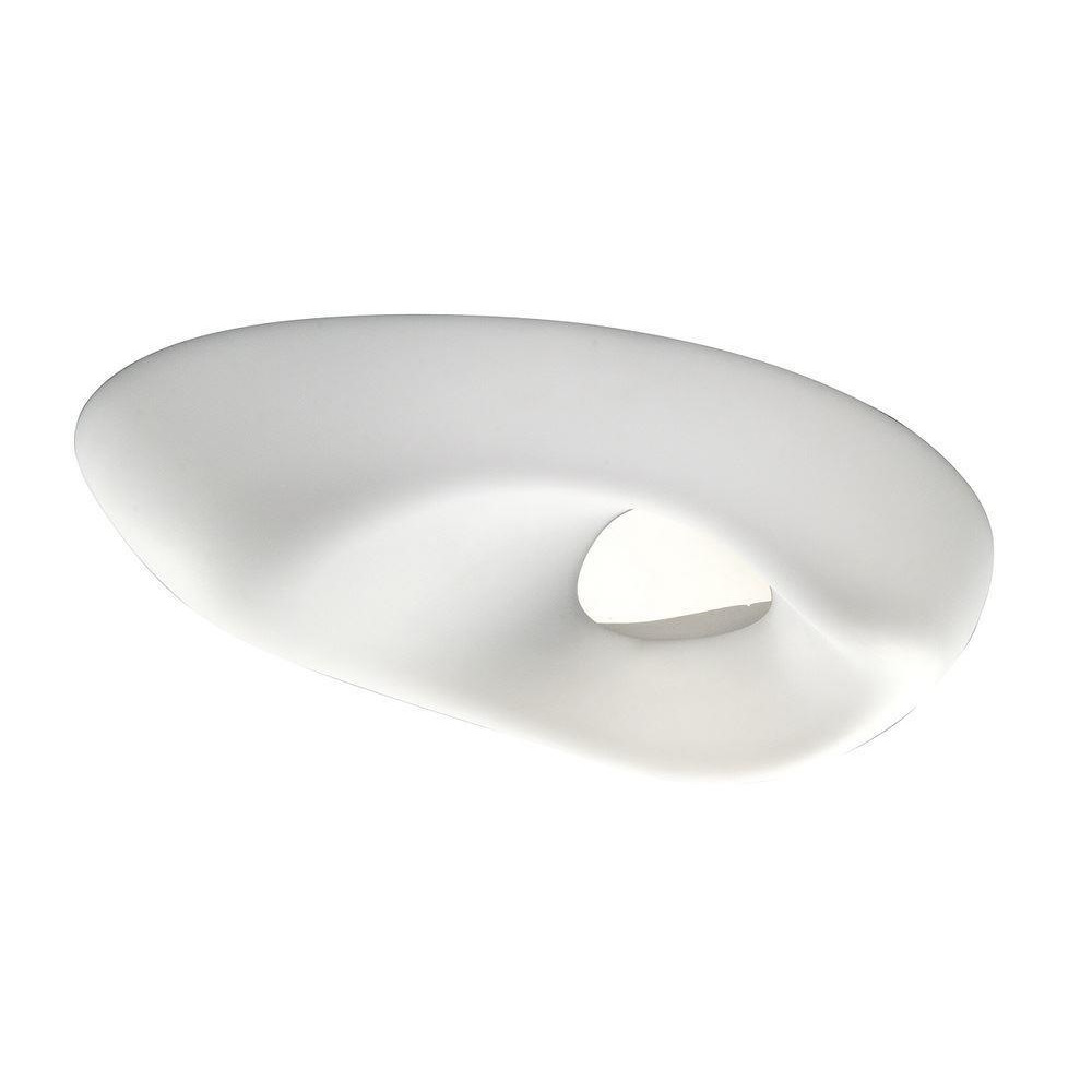 Mantra M1335 Huevo 6 Light Bathroom Flush Ceiling Light In Chrome And White