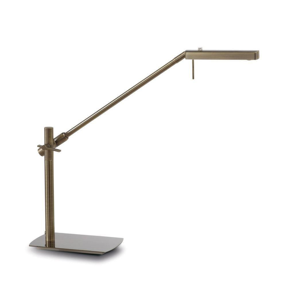 Mantra M4949 Phuket LED Table Lamp In Antique Brass