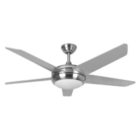 Fantasia 115878 Neptune Ceiling Fan In Brushed Nickel With 44 Inch Blades And LED Light