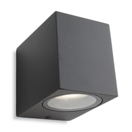 Firstlight 2819GP Dune Outdoor Down Wall Spotlight In Graphite IP44