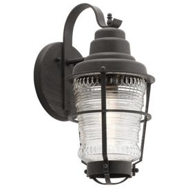 Quintiesse QN-CHANCE-HARBOR-M Chance Harbor Outdoor Medium Wall Lantern In Weathered Zinc IP44