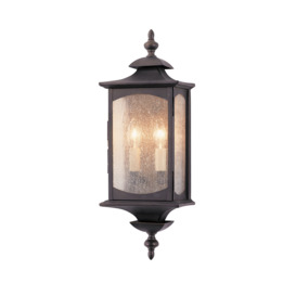 Quintiesse QN-MARKET-SQUARE-M Market Square Outdoor 2 Light Wall Light In Oil Rubbed Bronze Finish IP44