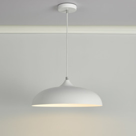 Dar Wisebuys Kaelan Single Ceiling Pendant Light In White Finish