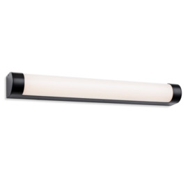 Firstlight 2876BK Lima LED 600mm Wall Light In Black Finish With Opal Diffuser IP44