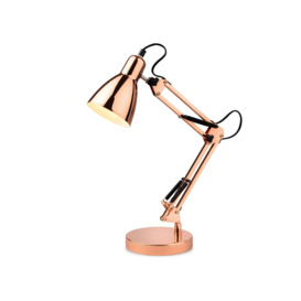 Firstlight 2904CP Riley Adjustable Table Lamp In Copper Finish