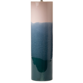 Dar Lighting Ignatio Table Lamp In Graduated Pink And Blue Finish Base Only