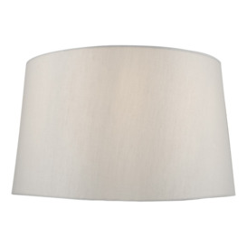 Dar Lighting Griffith Grey Faux Silk Tapered Drum Shade 30 cm
