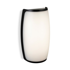 Firstlight 3844BK Apollo LED Resin Outdoor Wall Light In Black With White Diffuser IP54