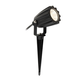 Firstlight 3857BK Marley LED Outdoor Wall And Spike Spotlight In Black IP65