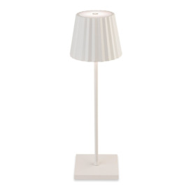 Firstlight 3861WH Koko LED Outdoor Table Lamp In White IP54