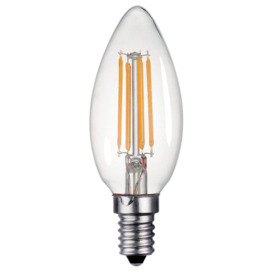 Dar Dimmable Small Edison Screw 4 watt LED Candle Lamp Warm White 400 lumens